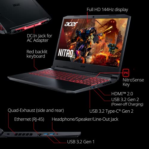 Acer Nitro 5 AN515-57-79TD Gaming Laptop _ Intel Core i7-11800H _ NVIDIA GeForceProduct