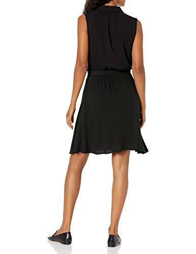 Amazon Essentials Women's Sleeveless Woven Shirt Dress